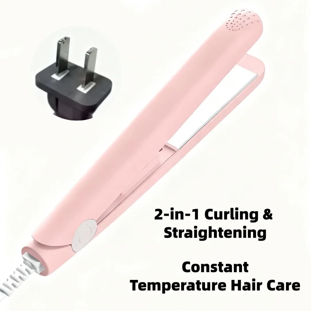 289--Little hair plate and curler Mini portable iron for fringe, students, ironing and curling