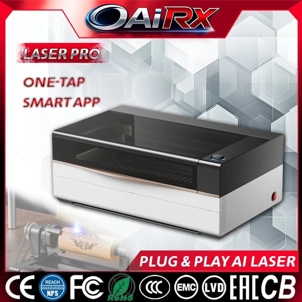 Laser Cutting Machine CO2 P3 80W with Intelligent Automation, Acrylic Cutting Machine Fully Automatic