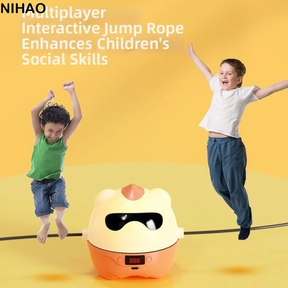 Intelligent Electric Rope Skipping Machine Wireless with Remote Control Jump Rope Machine LED Display Automatic Counter