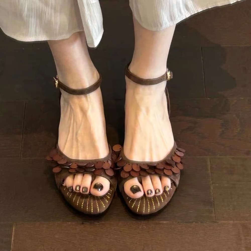 2026 New Casual Women's Sandals Fashion Women's Shoes Comfortable Women Low Heel Sandals