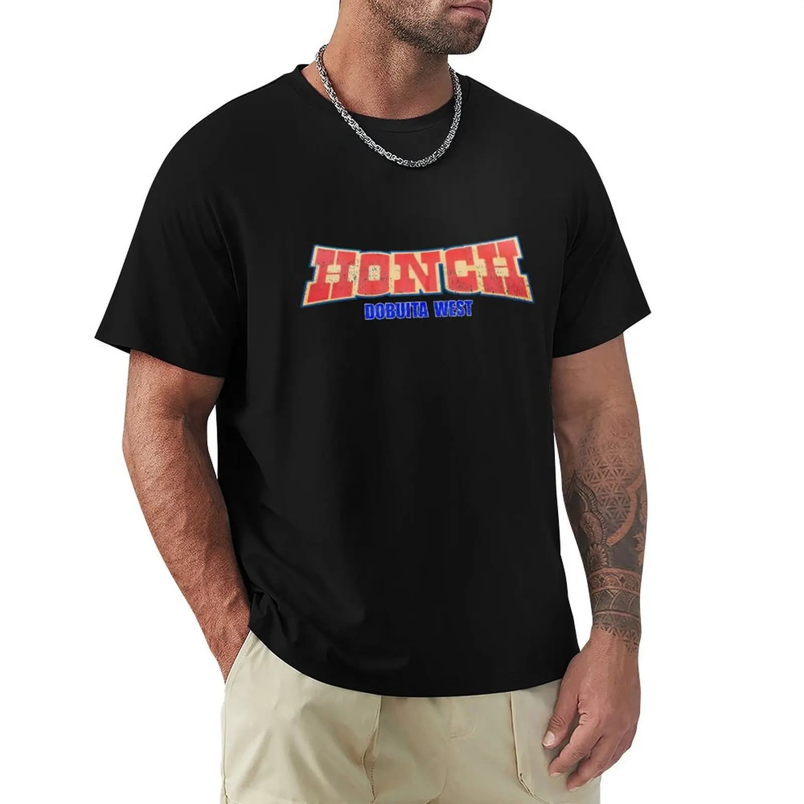 T-shirt Honch Yokosuka Japan KittyHawk in morbido cotone stampato