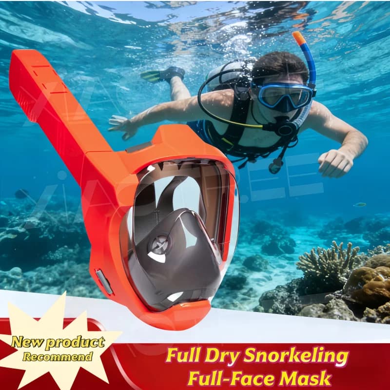 XIAOTREE New Underwater Mask Raincoat Fully Dry for Adults, Diving and Snorkeling Eyelets, Swimming Equipment for Men and Women