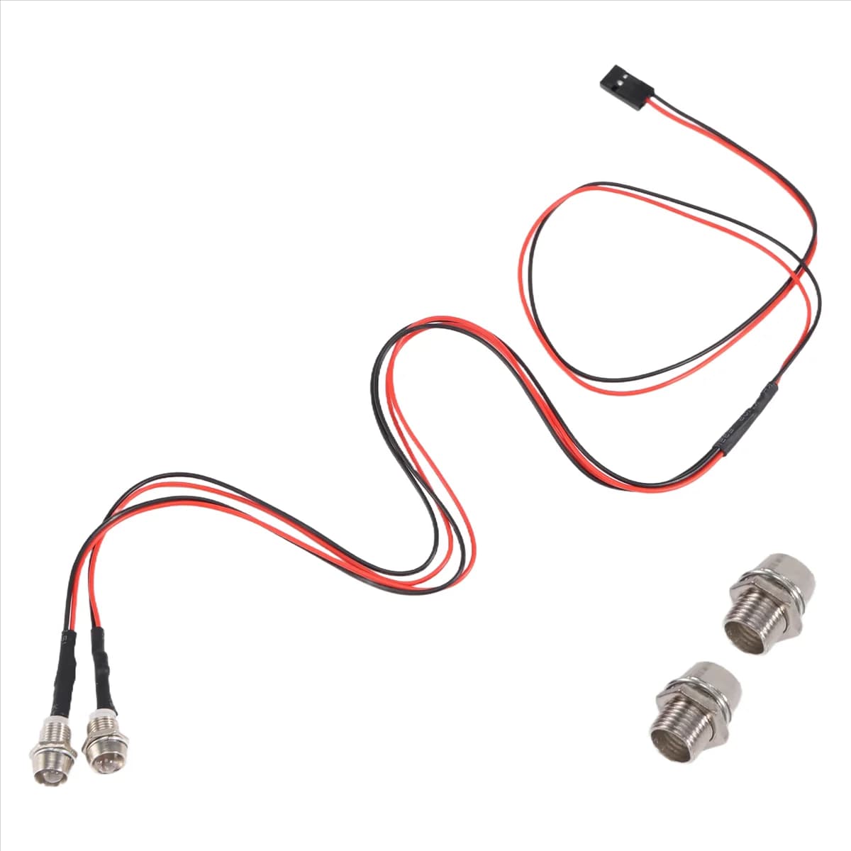 HOT 2 LED Luce posteriore Fanale posteriore per auto per WPL C14 C24 B14 B24 B16 B36 Q60 Q61 Q62 Q63 Q64 Q65 RC Truck