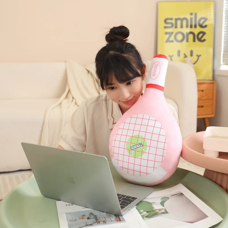 Adult Tennis Rack Shape Bearing, Home Decoration, Living, Studio, Fabric Lumbar Support