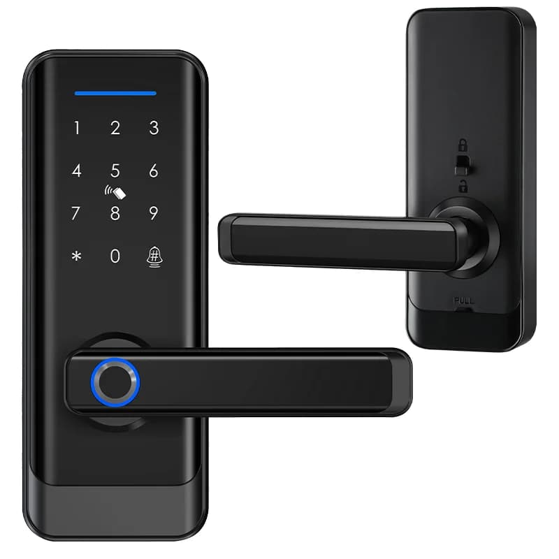 Tuya Wifi Protezione di sicurezza Cancello elettronico impermeabile Blocco telecomando Impronta digitale intelligente Valuta Serratura intelligente