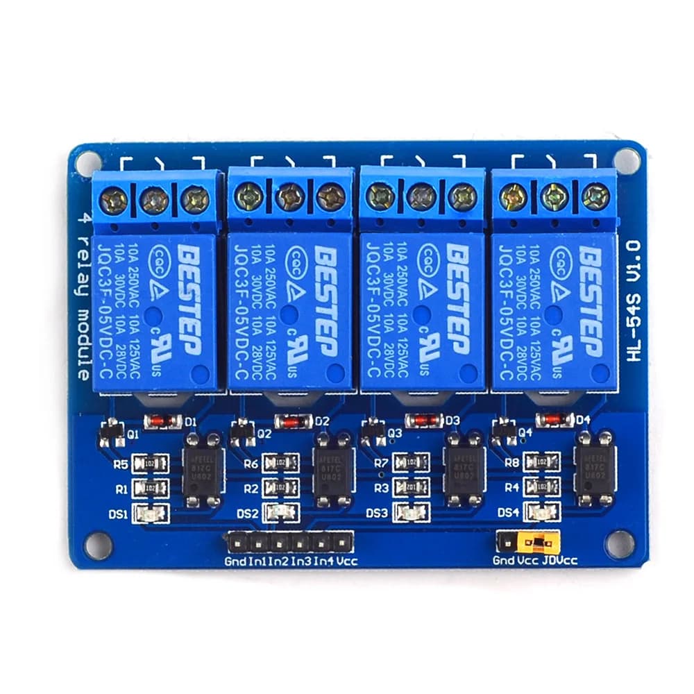 4-channel relay module 5V 4-channel relay control card for Arduino with output relay optical coupler 4-way relay module