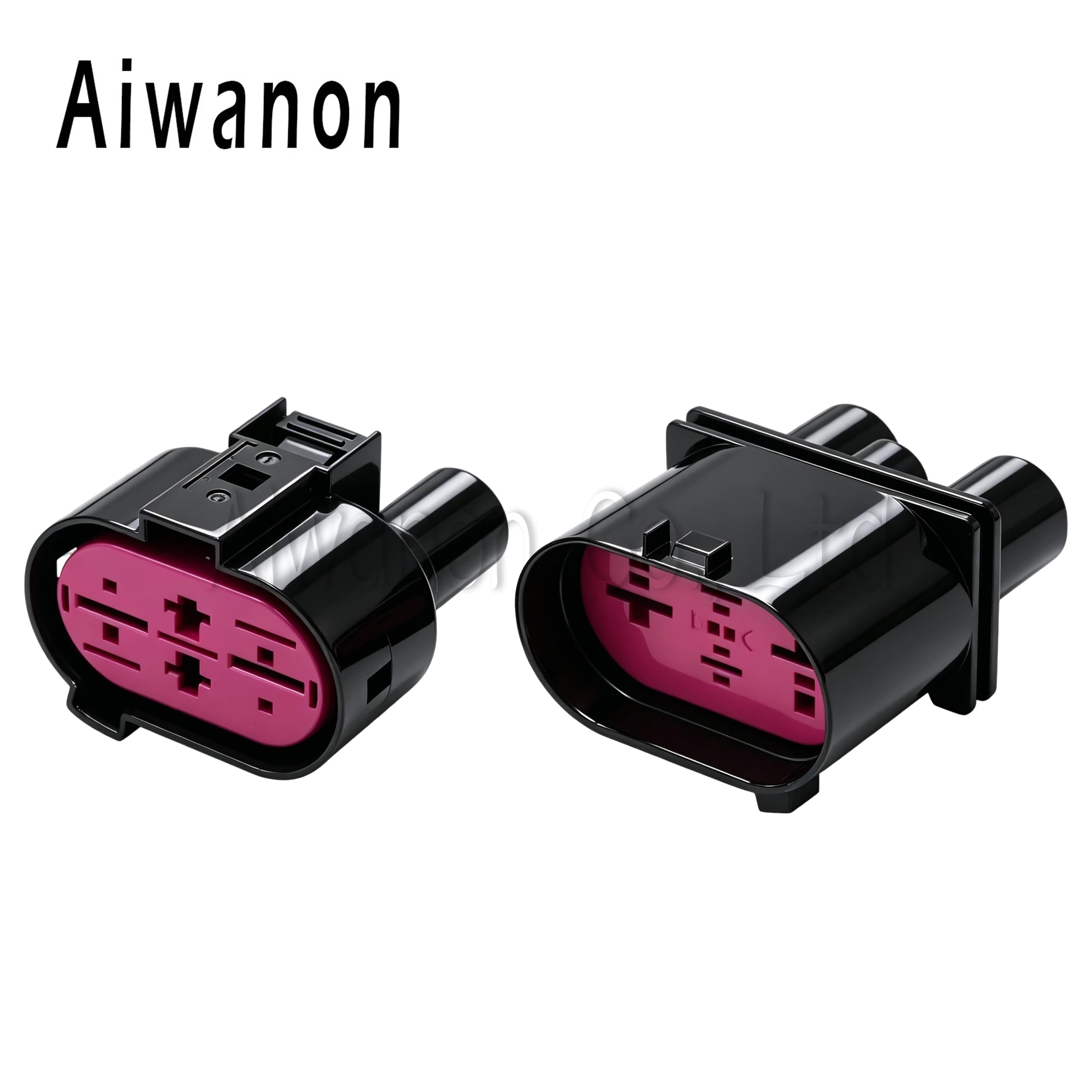 1 Set 4 Pin 1J0906444 Car Fan Socket Electrical Connectors Waterproof Female Male Wire Harness Plug For 1J09064 1J0906234