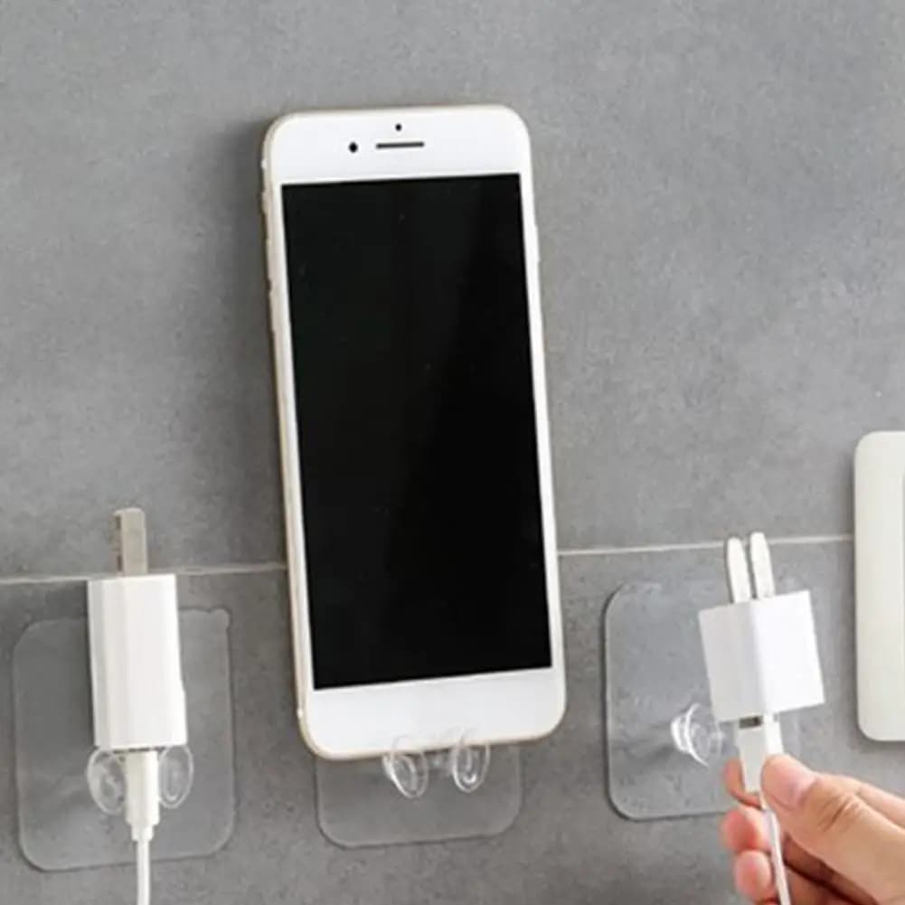 Hook Holders Hook hangers Transparent Hooks for Wall Mounted Cable Management Hooks Easy Installation Stickers for Storage Box