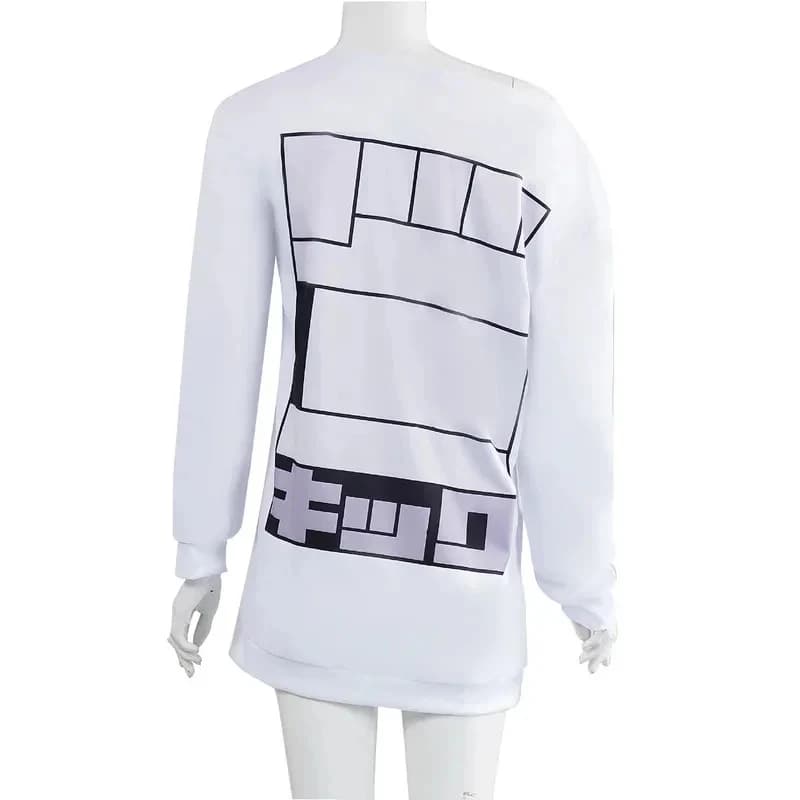 A;3\v,7'd/Momo Ayase Anime Cosplay Costume Aira Shiratori White Shirt Loose Collar Home Daily Suit Girl Female W;3'F,6c;3;h\7.l/