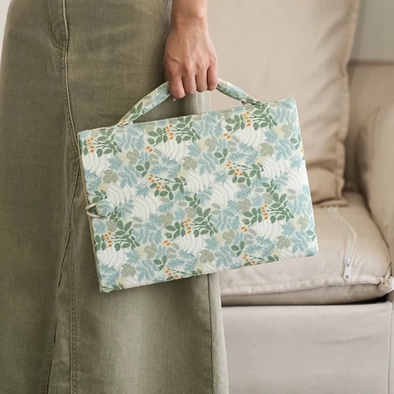 Borsa interna originale fatta a mano per laptop, portatile, ultraleggera, semplice e resistente all'usura, in puro cotone stampato.