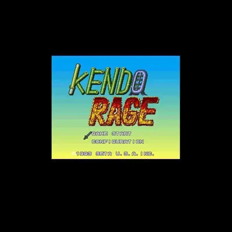 Kendo Rage NTSC Big Grey Scheda di gioco a 16 bit per giocatori USA da 46 pin