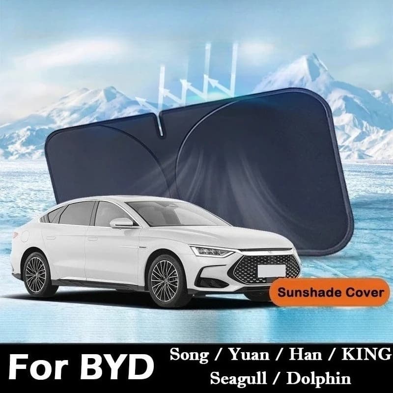 Per BYD Song Han Yuan King Seagull Dolphin Pieghevole Auto Visiera Parasole Parabrezza Anteriore Parasole Isolamento Termico Auto Raffreddamento Estivo