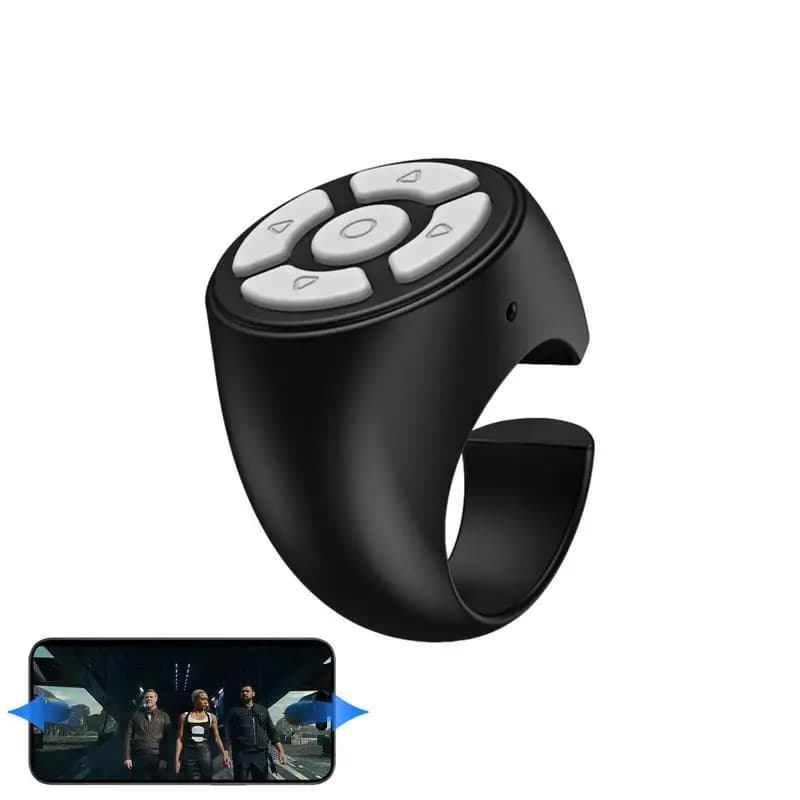 Wireless Finger Scroller Ring Finger Remote Control For T IkTOk B luetooth Page Turner Scroller Video Recording For A ndroid IOS