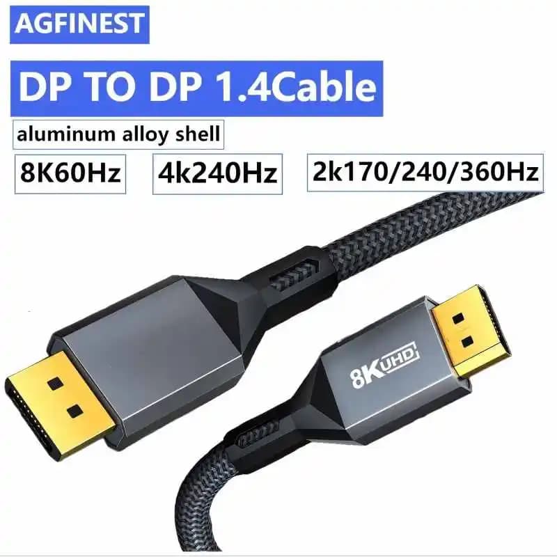 Cavo DisplayPort 8k DP 1.4 4K 240Hz 8K60Hz Display Port Cavo Displayport 2K @ 240Hz per PC Laptop TV Proiettore Cavo video