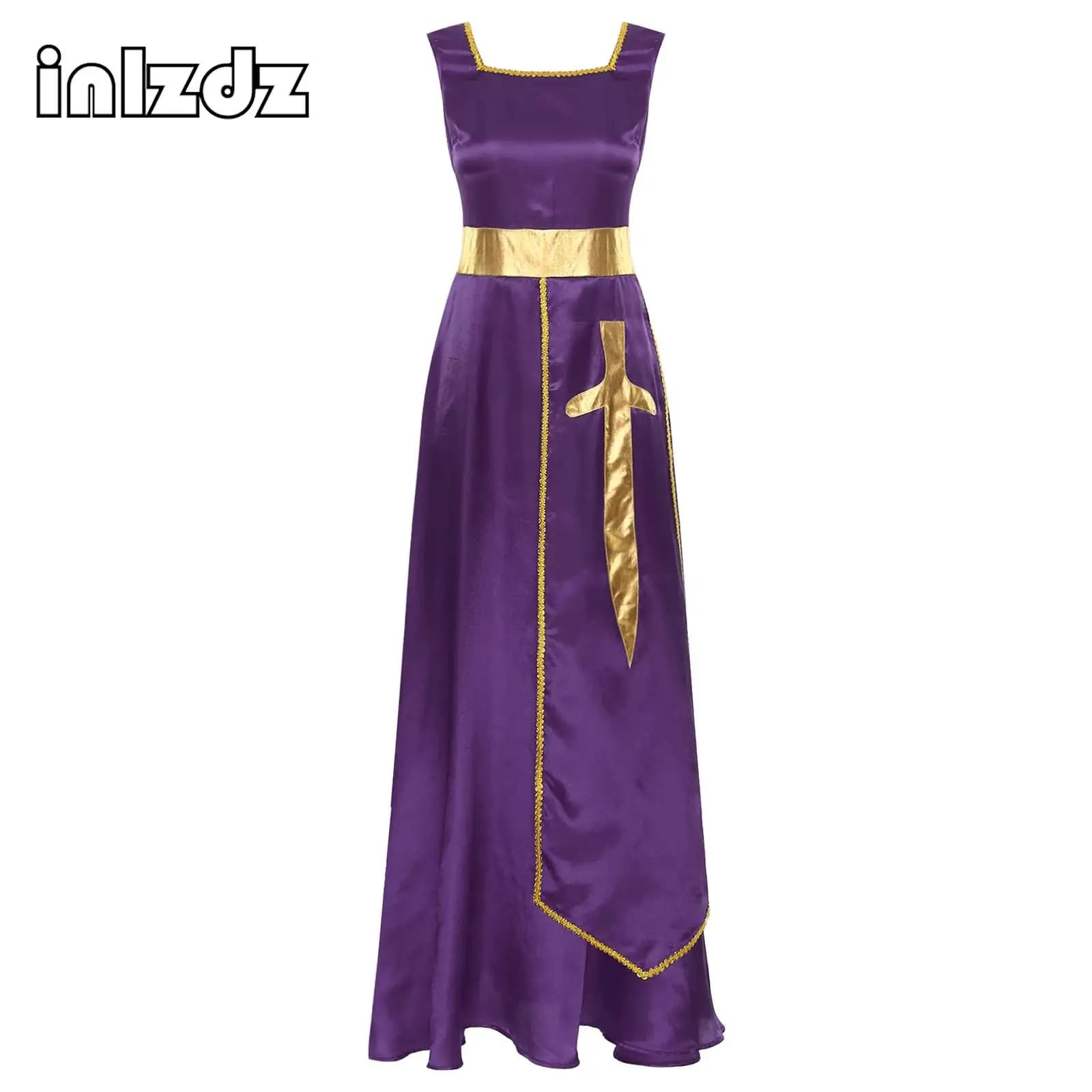 Women's liturgical dance dress, polished metallic, church worship, dance overlapping, dance dress, dance performance