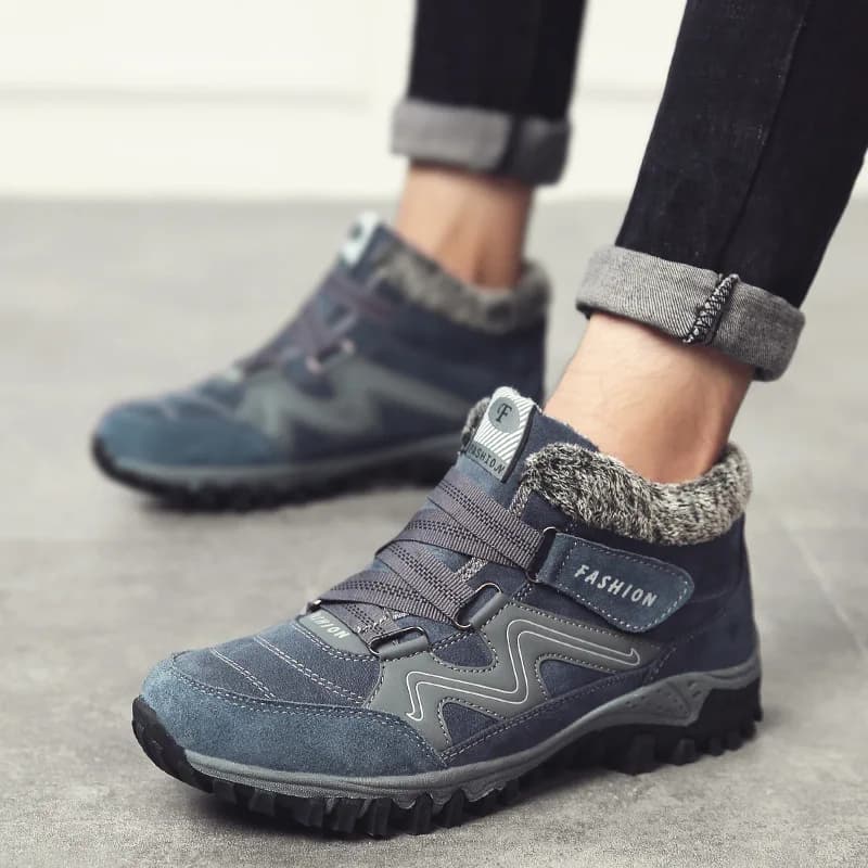 Stivali da neve spessi e caldi Scarpe invernali in cotone pile Scarpe casual leggere e resistenti all'usura Scarpe da trekking da donna all'aperto