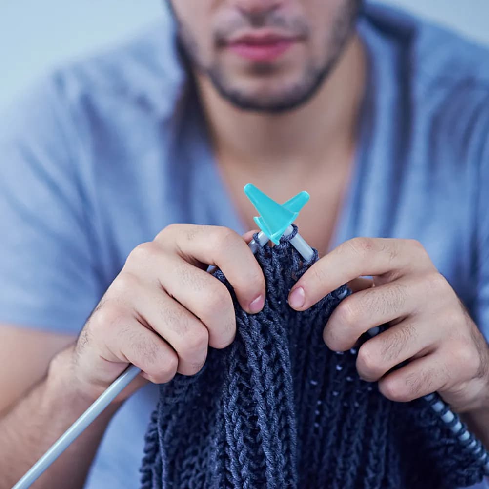 Set di 12 Copriaghi in Silicone, Protezioni per Punte di Ferri da Maglia, Prevenzione di Scivolamento e Punture, Ideali per Accessori per Maglia e Principianti