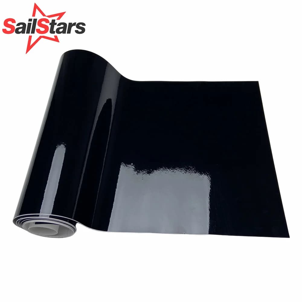 Pellicola vinilica per parasole per auto nera lucida Adesivi per decalcomanie autoadesive per parabrezza anteriore automatico per accessori per auto