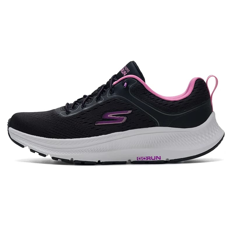 Scarpe da donna Skechers, scarpe casual traspiranti in rete, comode scarpe da corsa ammortizzanti, scarpe da mamma con suola morbida, scarpe sportive leggere 128638-Bkpk