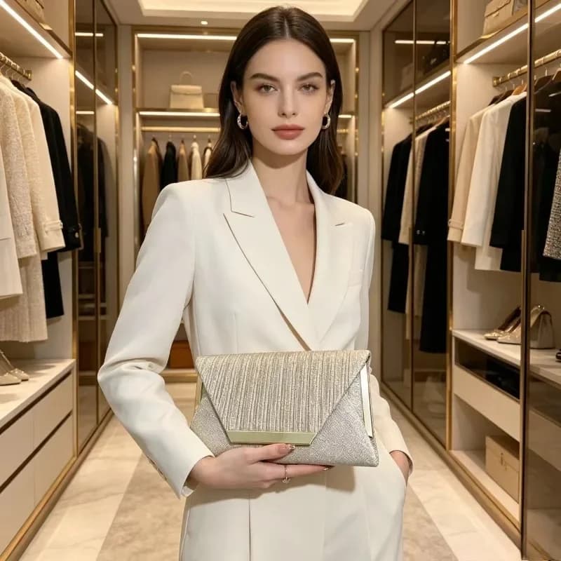 High-End Women's One-Shoulder Messenger Bag for Dinner Celebrity Bar Party Banquet Clutch Fashionable Evening Handbag
