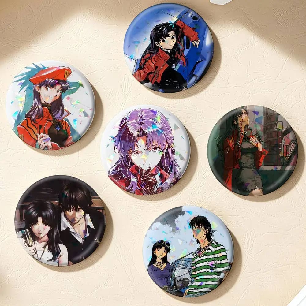Katsuragi Manga Misato Kaji 75mm 58mm 44mm 25mm Brooch Backpack Hat Pins Accessories Toys Badge