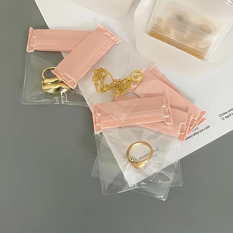 30Pcs Self Sealing Jewelry Storage Organizer Bag Antioxidant Ring Necklace Bracelet Storage Holder Bag Multifunctional Bag