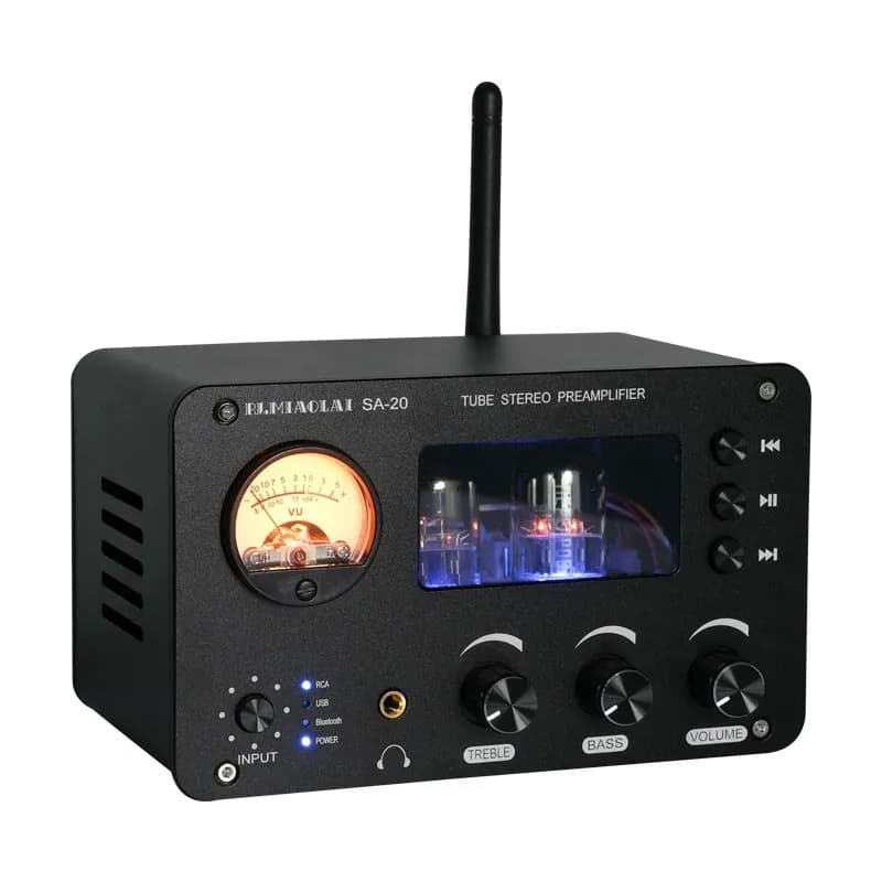 HiFiAMP PJ MIAOLAI SA-20 Amplificatore valvolare elettronico HiFi Bluetooth USB Flash Drive Decodifica senza perdita Preamplificatore audio