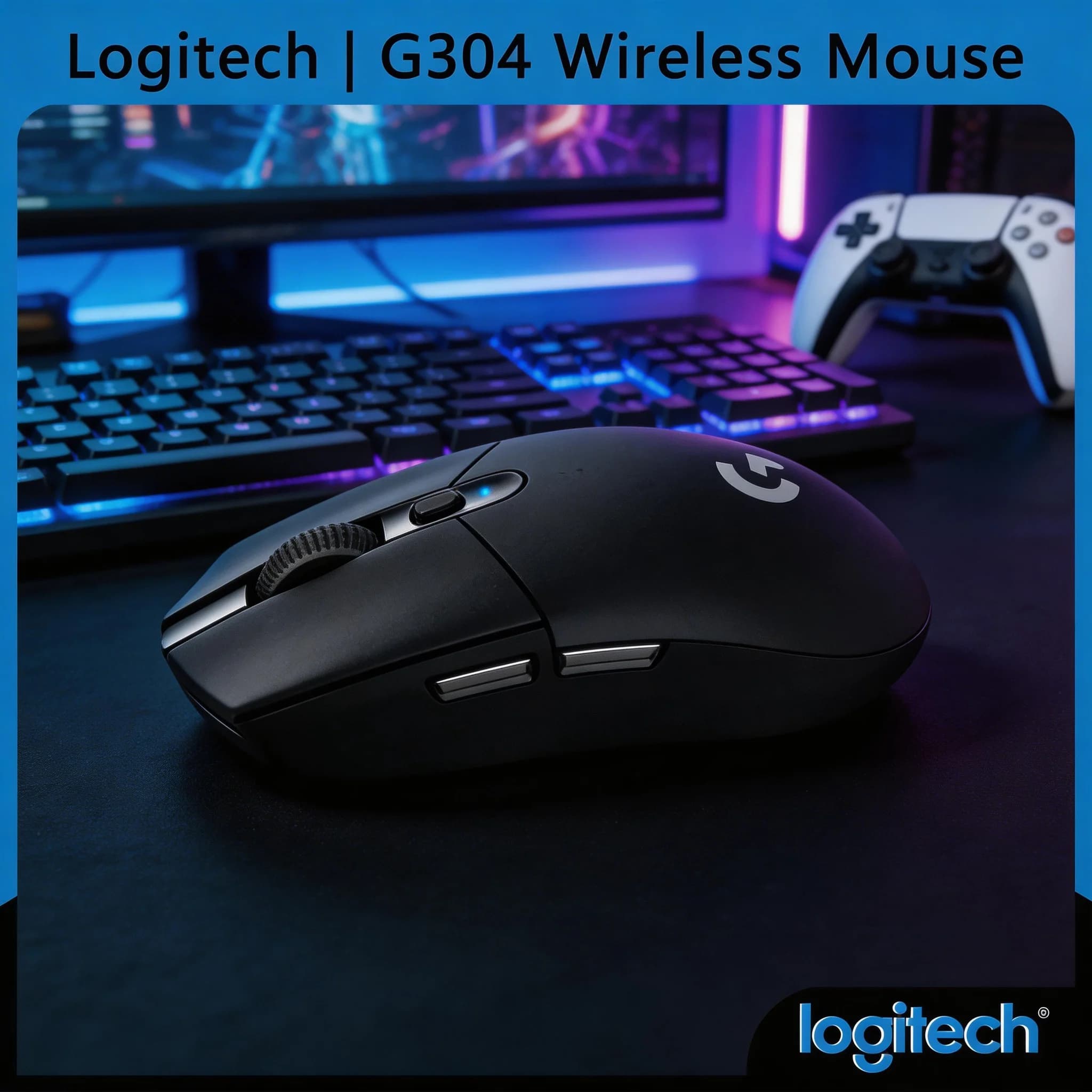 Mouse Wireless Logitech G305 G304 Versatile with Long Battery Life 12000DPI for Home, Office, Exports and Gaming