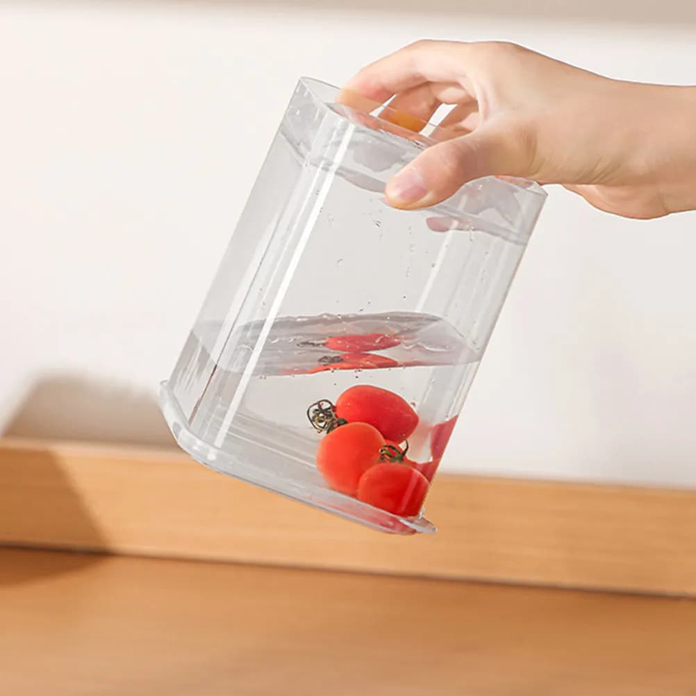 Contenitore Trasparente per Yogurt con Coperchio Ermetico, Scatola in Plastica per Conservazione Yogurt Fatto in Casa, Contenitori per Alimenti, Preparazione Pasti, Conservazione Freschezza