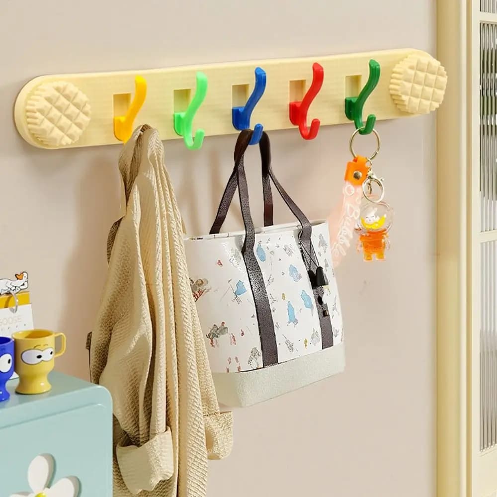 2 pezzi ventosa gancio portaoggetti per bagno staccabile impermeabile portaoggetti per articoli vari creativo INS portachiavi gancio per ingresso