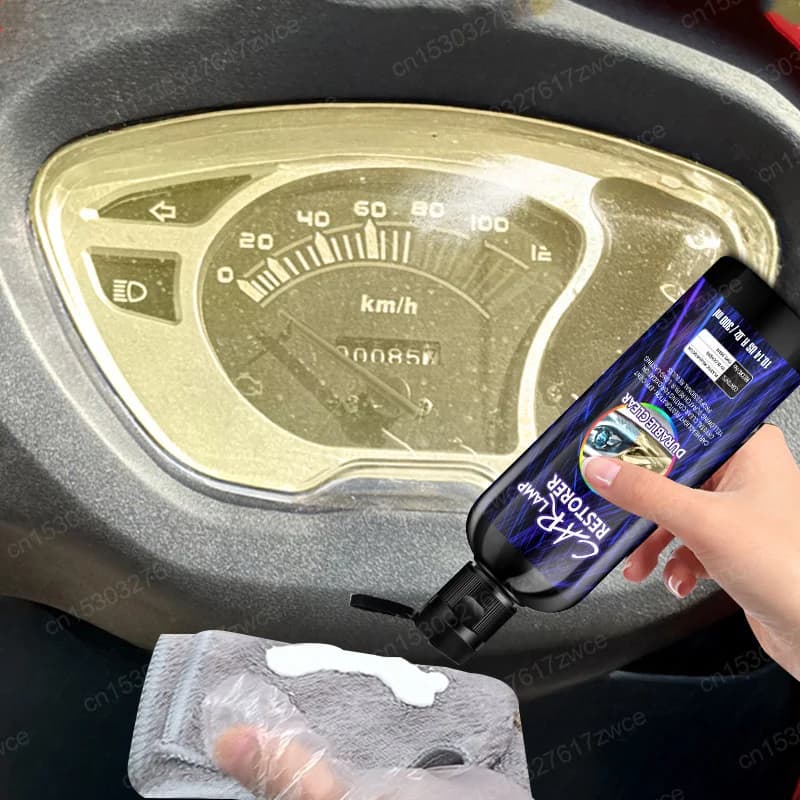 Kit di lucidatura per restauro fari per auto e moto Kit di riparazione per cruscotto fari Lucidatore per lampade per auto Pasta per pulizia Agente di vernice