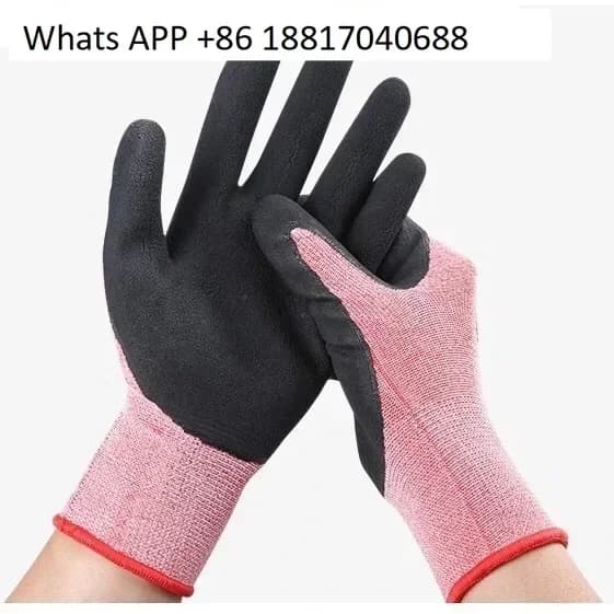 Dingsheng Elastic King Guanti in lattice da donna/uomo Protezione del lavoro Schiuma resistente all'usura Antiscivolo Traspirante