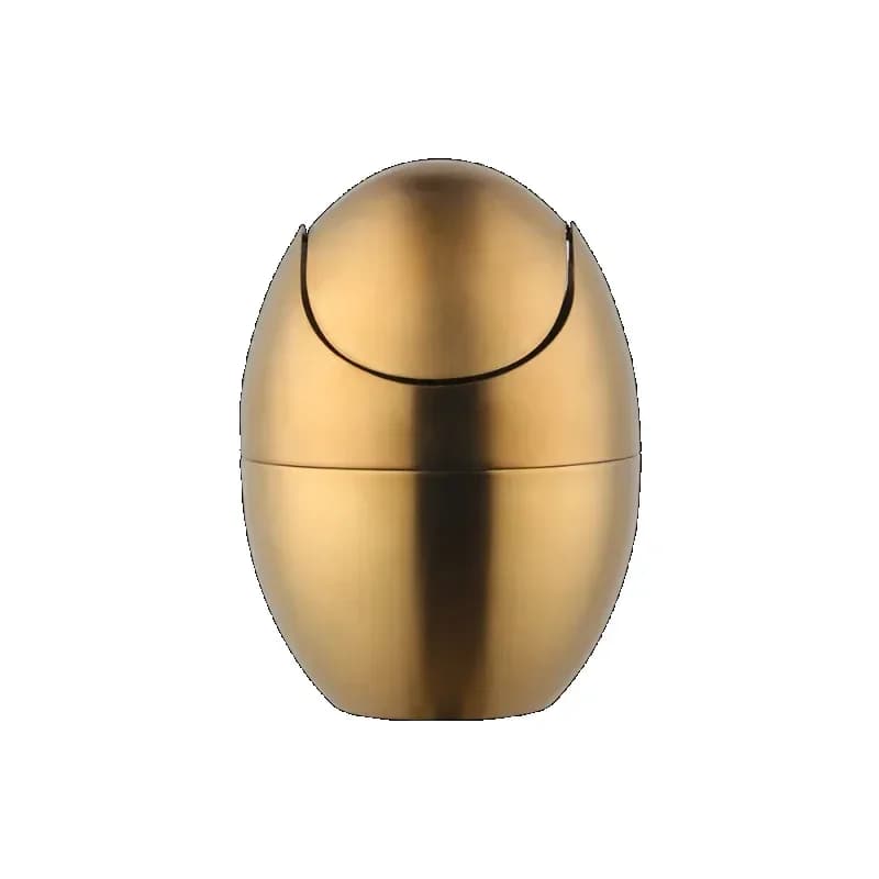 Bidoni per rifiuti da tavolo Tromba Desktop Mini Cucina coperta creativa Soggiorno Bidone della spazzatura Tipo di copertura rotante Secchio portaoggetti da tavolo