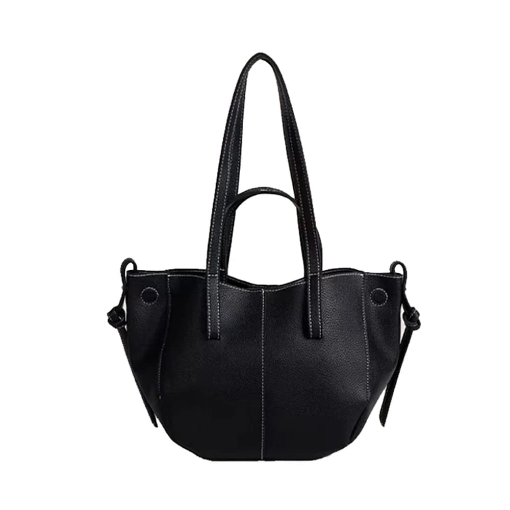 Soft leather tote bag with niche wing, premium tote bag sense, women's bag for large capacity commuting