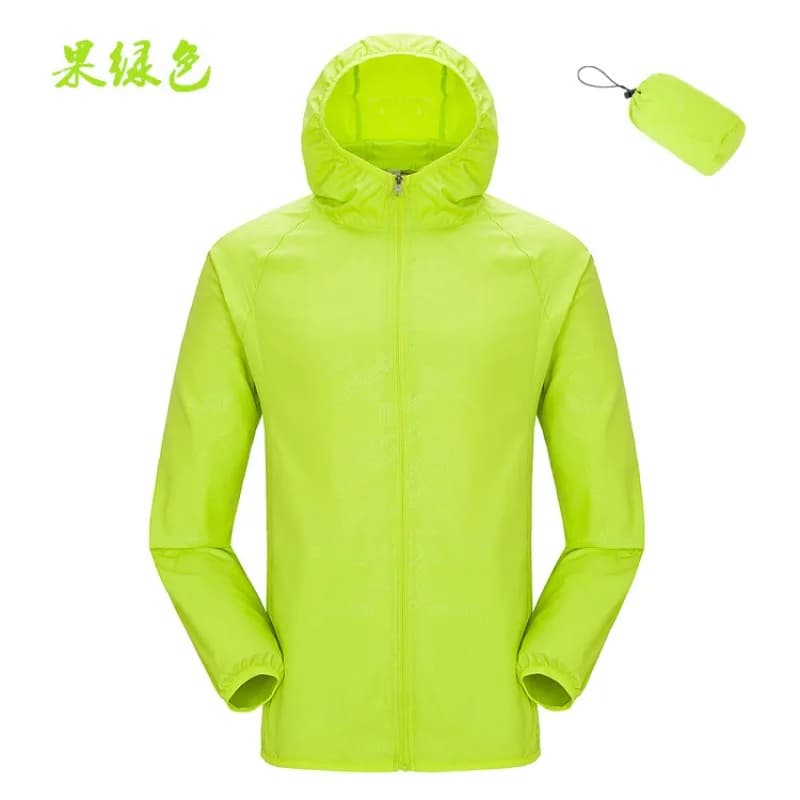Outdoor Unisex Jacket Waterproof Fast Drying Windproof for Camping Trekking Fishing Protection Anti-UV