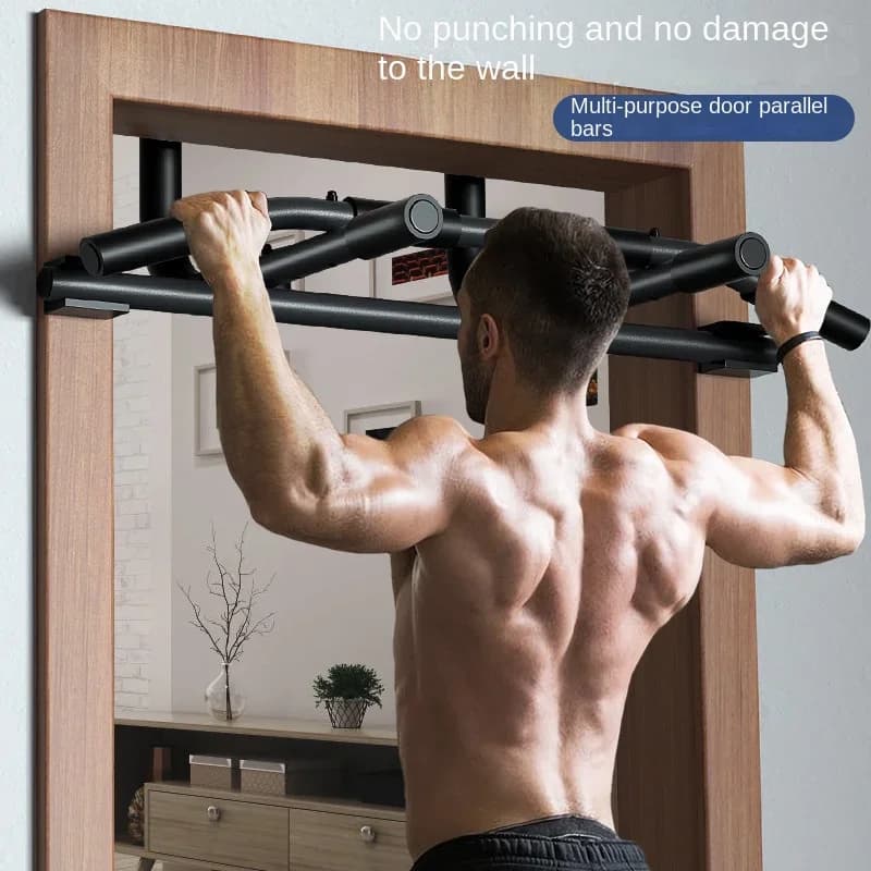 Multifunctional door on single bar parallel door interior door frame parallel bar single equipment for home fitness pull-up