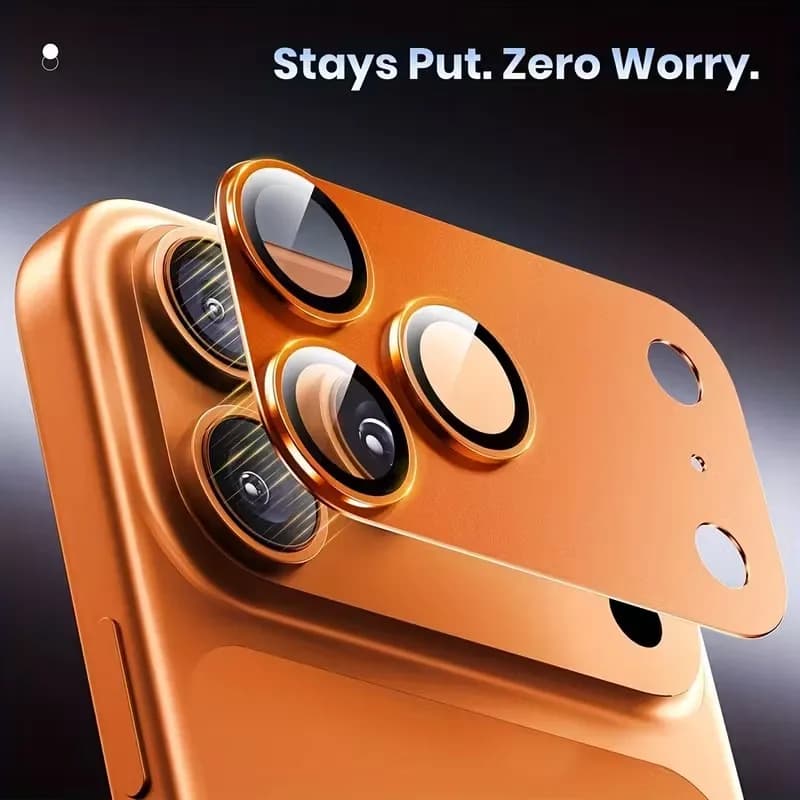 Protezione per obiettivo fotocamera in vetro metallico per iPhone 17 Air Accessori per copriobiettivo iPhone 17 Pro Max iPhone 17