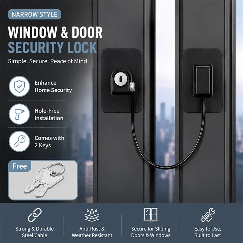 Baby Proofing Window Restrictor Lock Security Latch Stopper for UPVC Casement & Sliding Doors Home Safety 1pcs