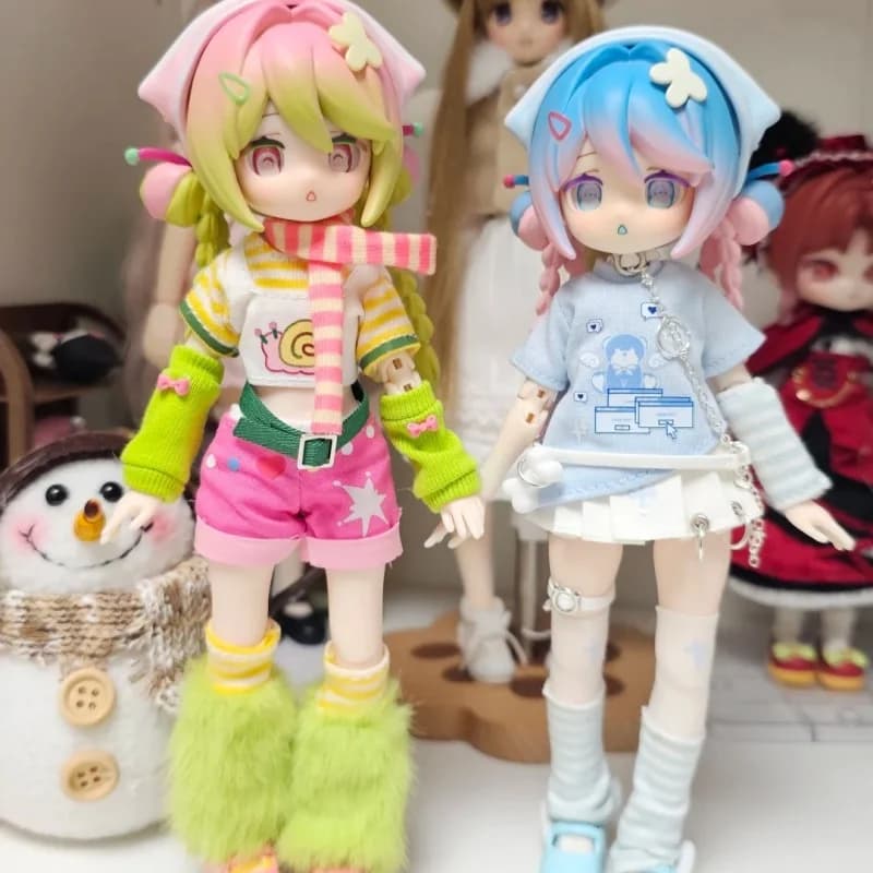 Genuino Advocacy gratuito elettronico simpatico animale domestico 12 punti Bjd scatola cieca bambola mobile gioco alla moda figurine scatola misteriosa regali per ragazze