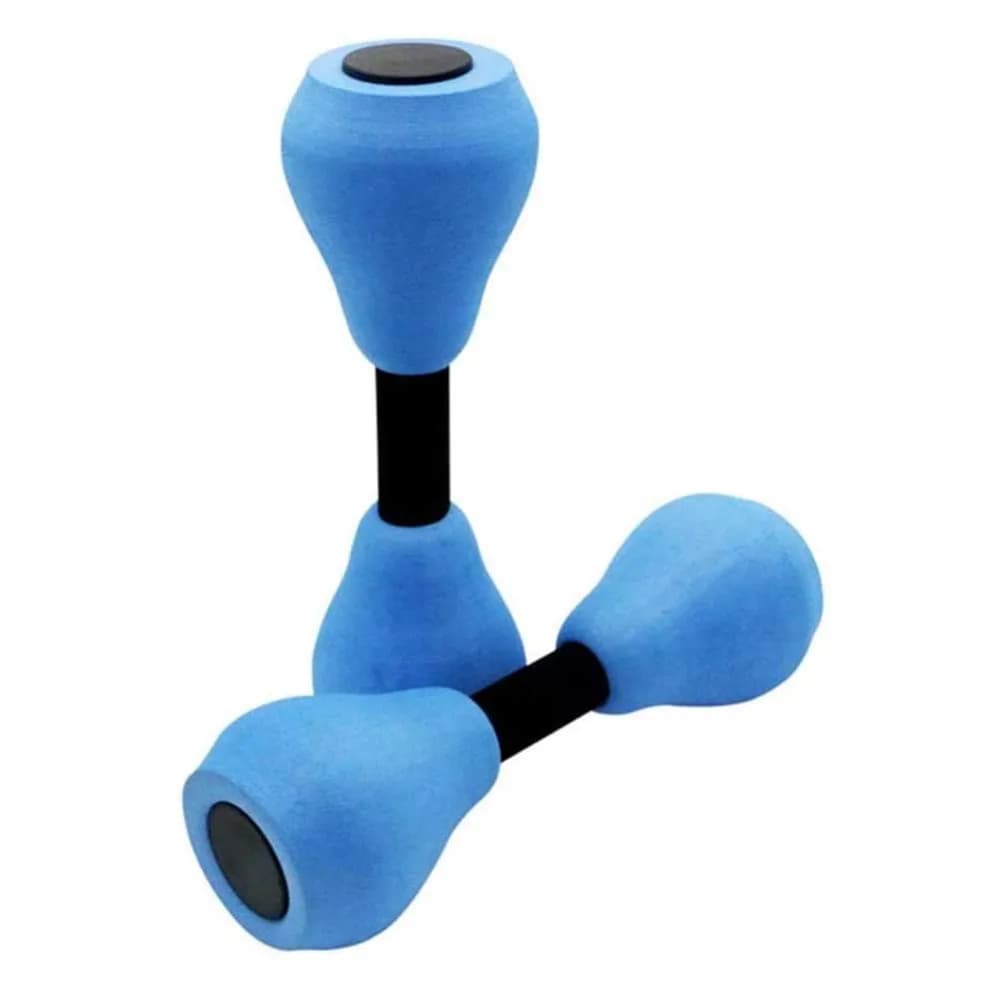 2PCS Portable EVA Aquatic Exercise Dumbbells 28.5cm Non-Slip Grip Fitness Barbells Pool Resistance Gear for Swimming Pools Spas