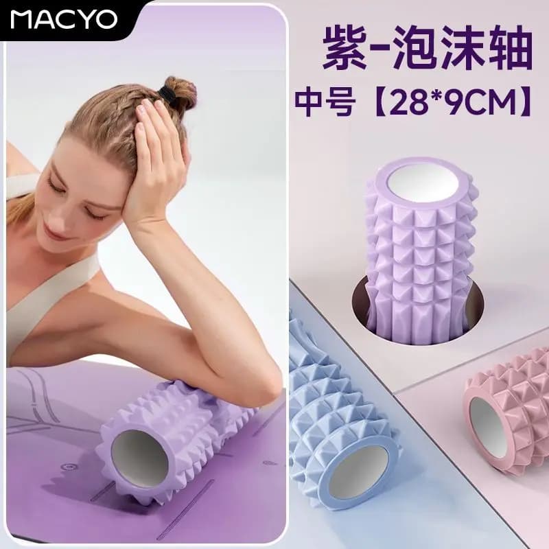 28/45cm Foam Column Muscle Relaxation Training Pilates Yoga Fitness Massage Foam Roller Grid Trigger Point Therapy Home Exercise