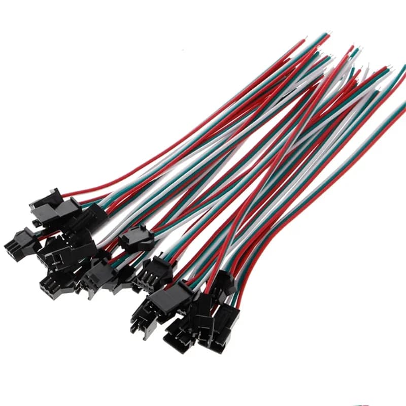 JST SM Maschio Femmina LED Cavo connettore di prolunga per 2835 WS2812B WS2811 LED Strip Light 2Pin 3Pin 4Pin 5Pin 6Pin Terminale