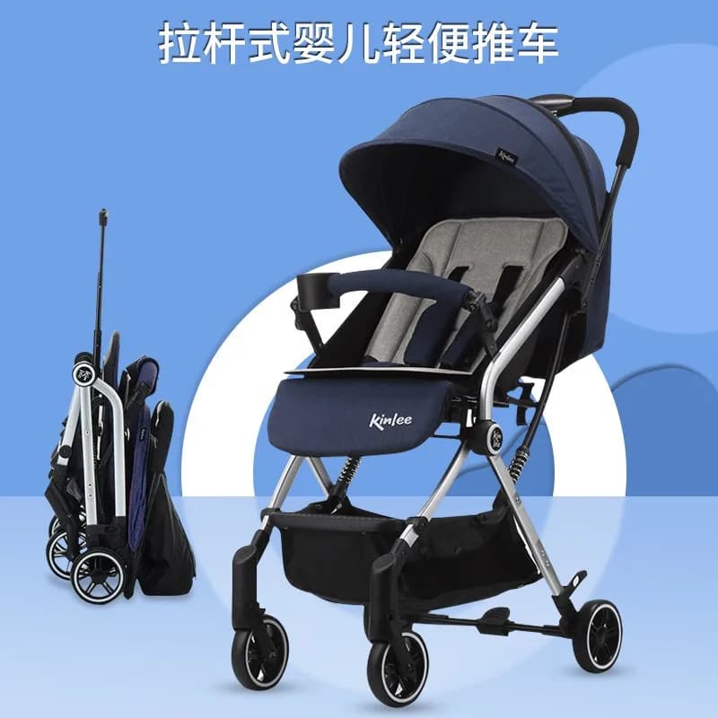 Passeggino leggero pieghevole a quattro ruote carrello per bambini paesaggio alto