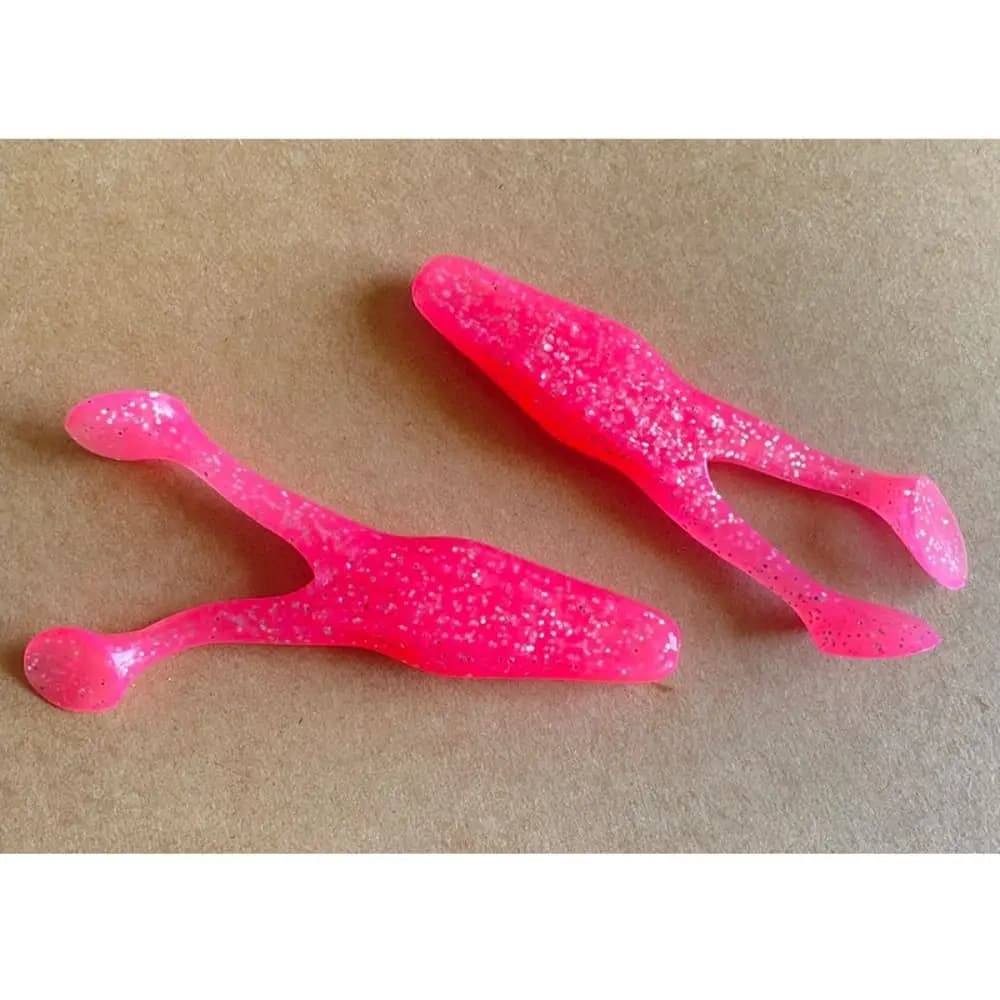 2 Pezzi Esche Morbide in Silicone a Forma di Rana con Occhi 3D, 10,5cm/12g, Mini Esche Morbide per Jigging, Attrezzatura da Pesca