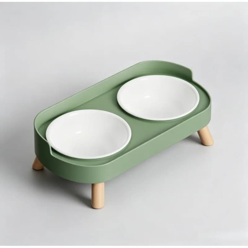 Stainless Steel Double Pet Bowl Colorful Dopamine Style Large Capacity Food Water Feeder for Cats Dogs Puppies
