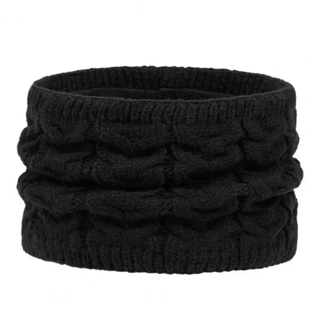 Touchscreen Gloves for Women 3pcs Women Winter Hat Scarf Gloves Set Twist Texture Plush Ball Decor Brimless Touchscreen Warm