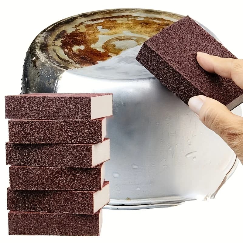 2/6/8 Pieces Sponge Magic Nano in Carborundum for Removing Ruggine, Cleaning Brush, Abrasive Sponge for Cooking Plates, Remove Ruggine, Cleaning with Abrasives