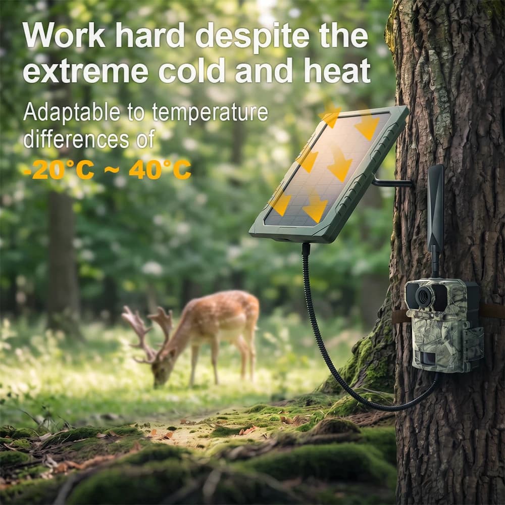KS26 for CMOS Sensor SOLAR PANEL Fireproof Weather-Resistant Durable Supplemental Power USB Compatible 12V Multi-interface