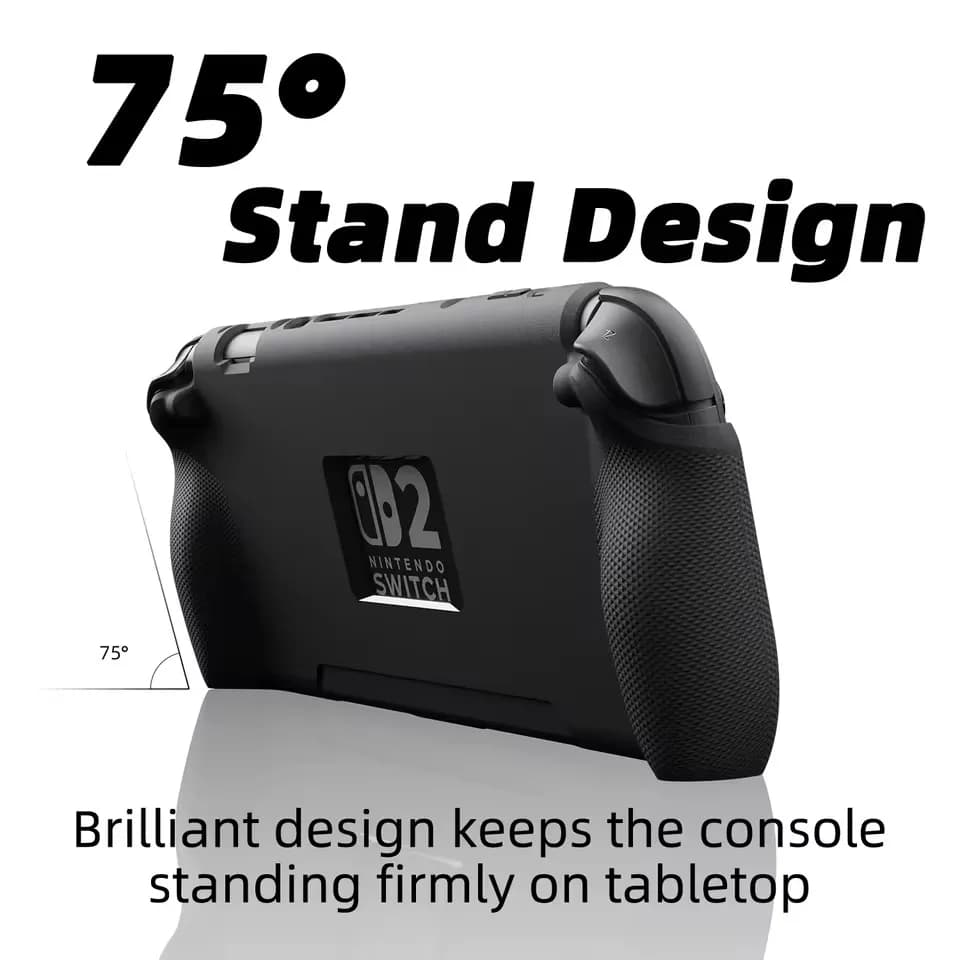 Savage Raven di Skull & Co. Custodia Protettiva StandGrip per Nintendo Switch 2, Cover Morbida con Supporto per Console di Gioco NS2