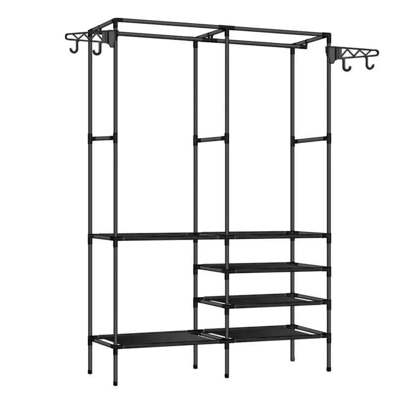 Simple clothes rack for bedroom, multi-functional household clothes hanger, economical storage rack, freestanding coat stand